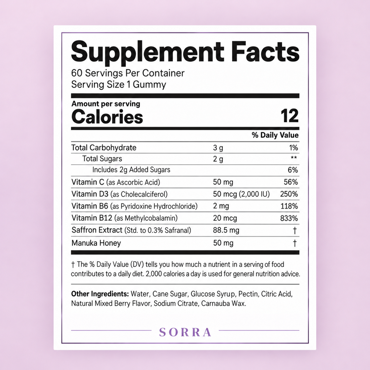 SORRA Saffron Gummies